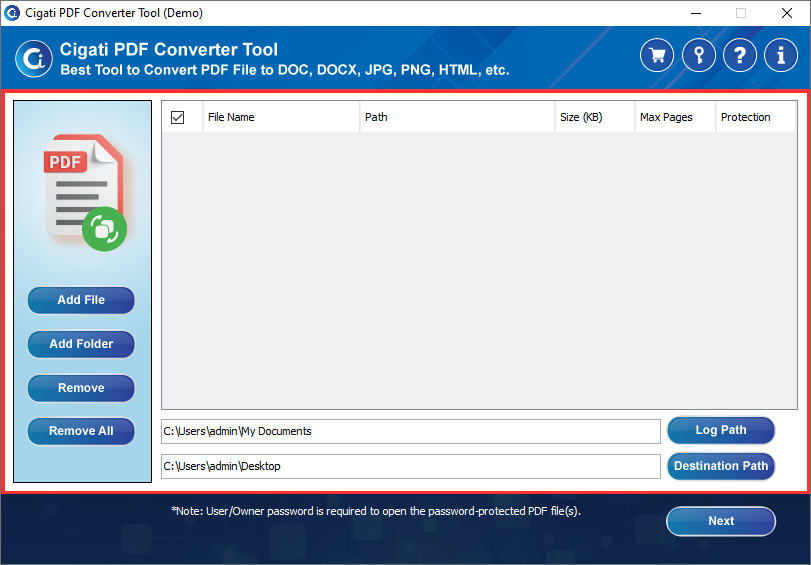 Cigati PDF Converter software