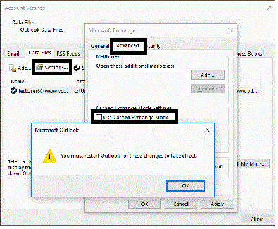 Change Outlook Data File Location