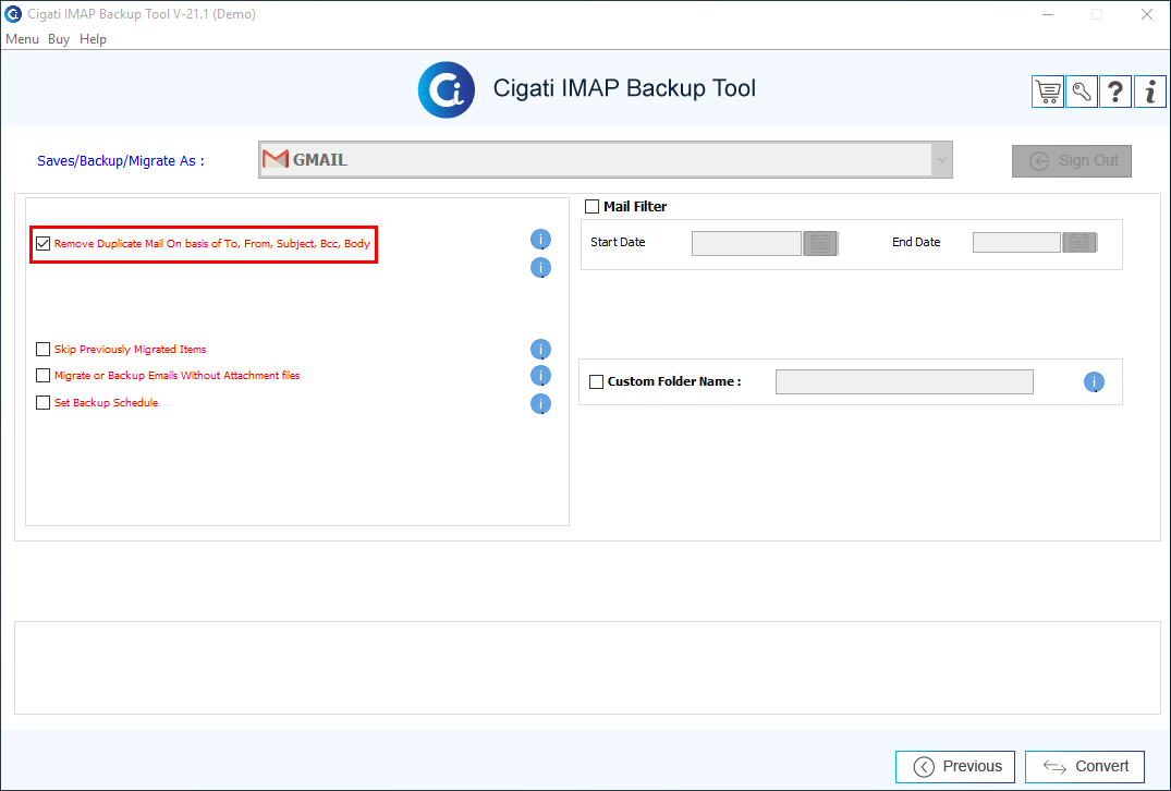 imap remove duplicate messages