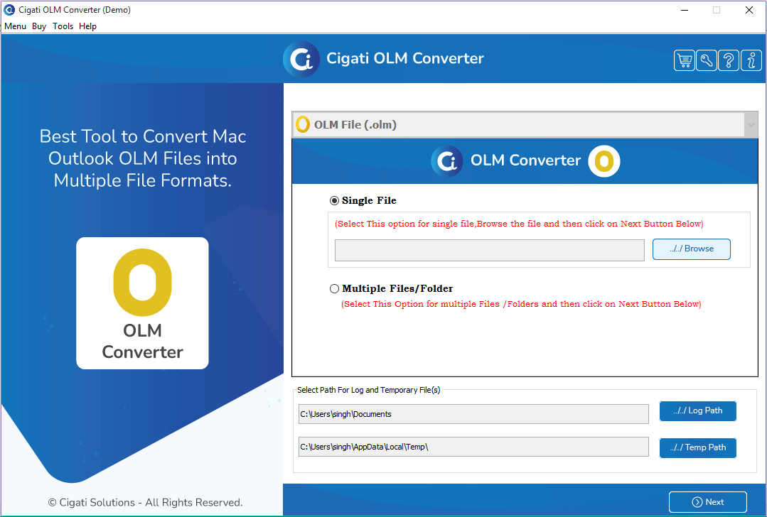 convert ost to olm for mac os