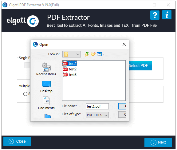 pdfextractor